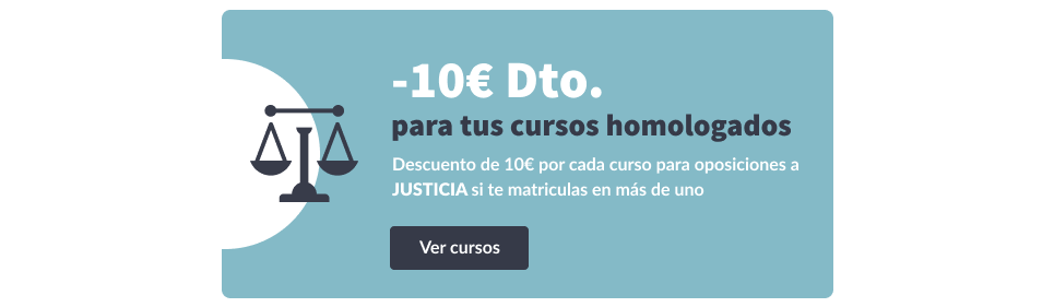 cursos homologados oposiciones justicia