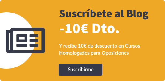 Descuento por suscribirte al Blog de Opositer