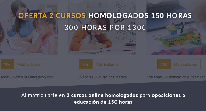 Oferta 2 cursos homologados Oferta 2 cursos homologados