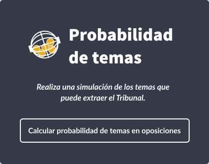 Probabilidad oposiciones