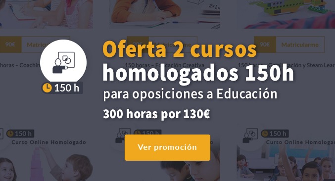 Ofertas 3 cursos 125 horas Educación