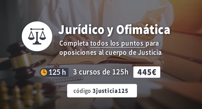 Cursos Justicia y ofimática Cursos Justicia y ofimática