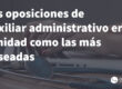 Las oposiciones de auxiliar administrativo en sanidad como las mas deseadas