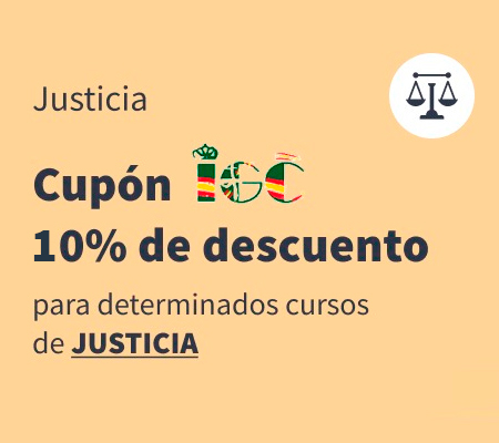 Cupón 20% de descuento justicia