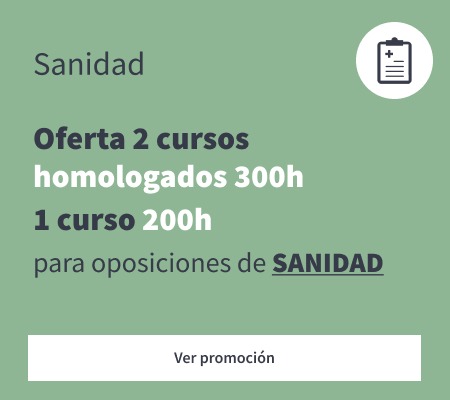 Oferta de 2 cursos homologados para oposiciones de sanidad