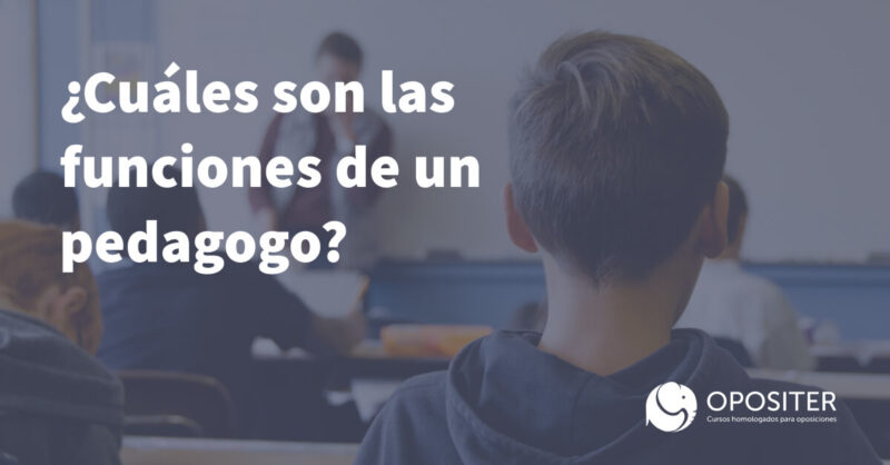 Cuales son las funciones de un pedagogo