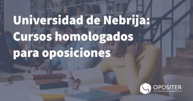 Universidad de Nebrija cursos homologados para oposiciones