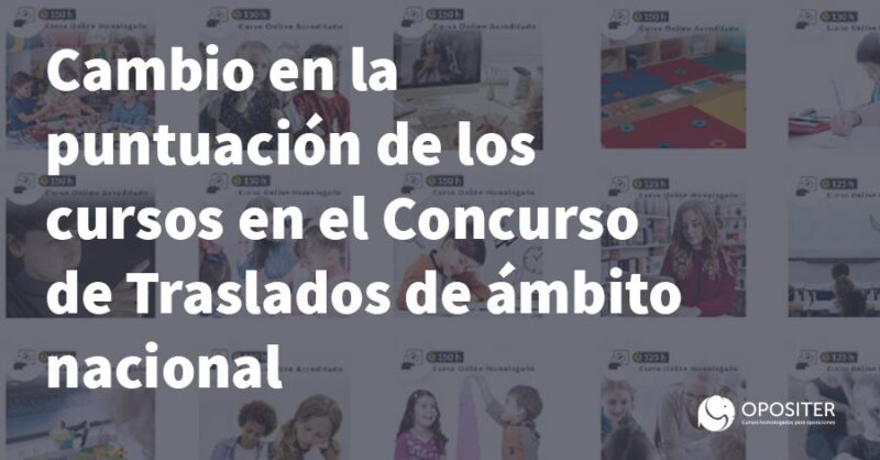 Cambio puntuación concurso de traslados nacional