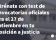 test oficiales justicia para entrenar