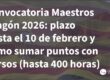 convocatoria aragon maestros
