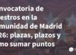 oposiciones maestros 2026 Madrid